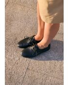 Chaussures basses en cuir A Slow Dance Away noires