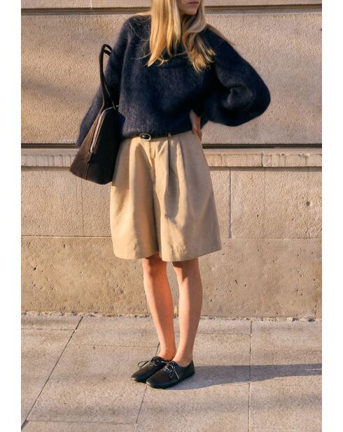 Chaussures basses en cuir A Slow Dance Away noires