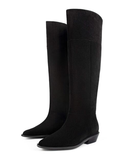 Bottes en cuir By Chance noires