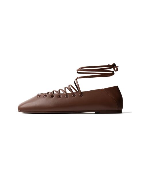 Ballerines en cuir In The Shade Of You marron
