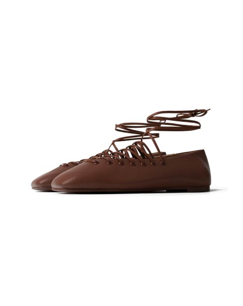 Ballerines en cuir In The Shade Of You marron