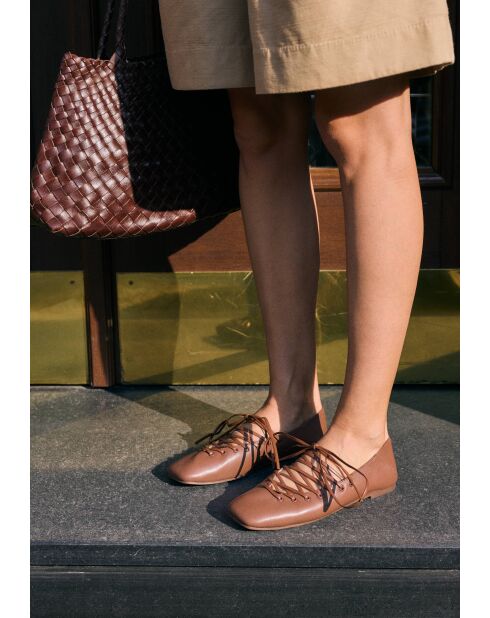 Ballerines en cuir In The Shade Of You marron