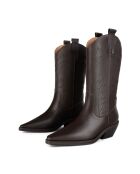 Bottes en cuir Holly Leaves marron