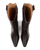 Bottes en cuir Holly Leaves marron
