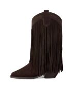 Bottes en cuir suède Across The Lunar Wing marron