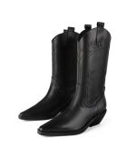 Bottes en cuir Holly Leaves noires
