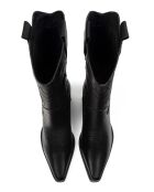 Bottes en cuir Holly Leaves noires