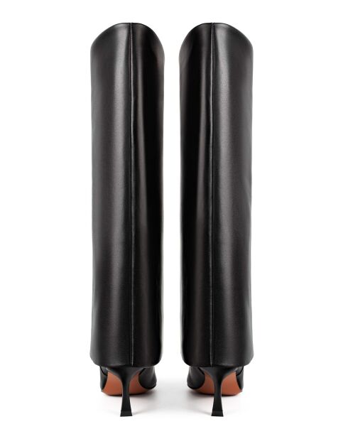 Depend On Me Schwarze Lederstiefel