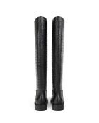 Mr Jones Maxi schwarze Lederstiefel