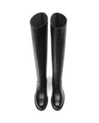 Mr Jones Maxi schwarze Lederstiefel