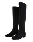 Bottes en cuir suède Quell noires