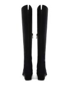 Bottes en cuir suède Quell noires