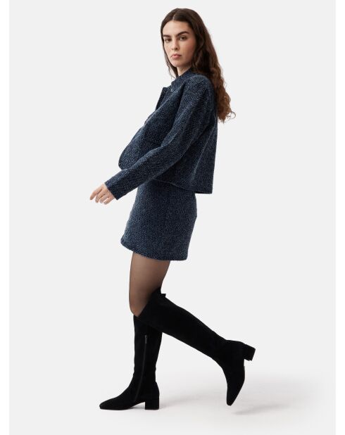 Bottes en cuir suède Quell noires