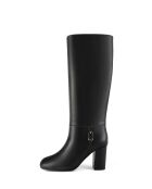 Bottes en cuir Golden Moon noires