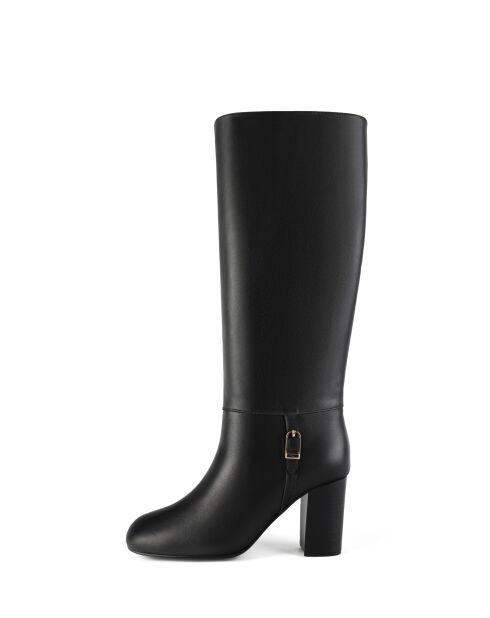 Bottes en cuir Golden Moon noires