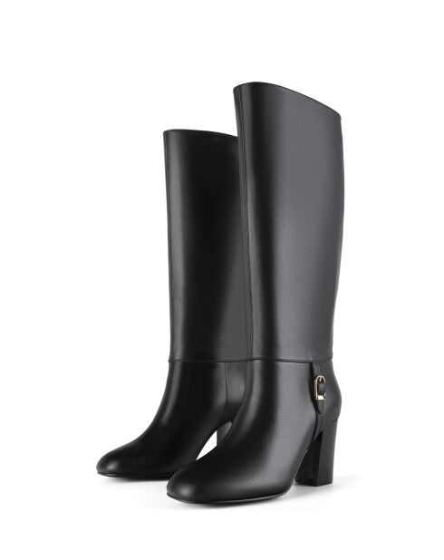 Bottes en cuir Golden Moon noires