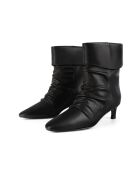 Dark Side Bloom zwarte leren laarzen