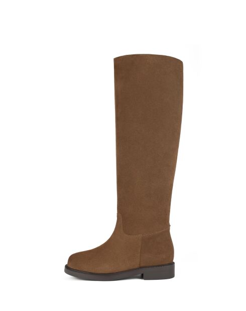 Mr. Jones Maxi-Stiefel aus karamellfarbenem Leder
