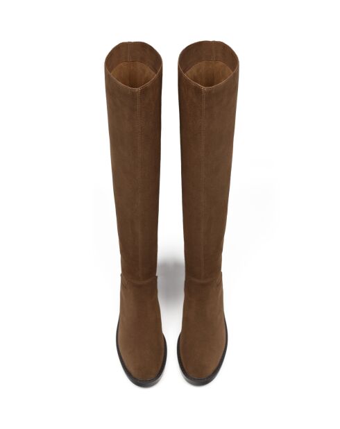 Mr. Jones Maxi-Stiefel aus karamellfarbenem Leder