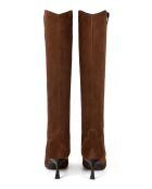 Bottes en cuir suède Pulsar caramel