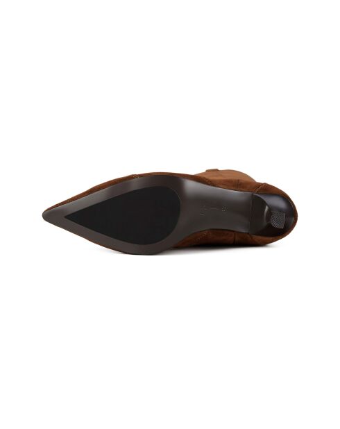 Bottes en cuir suède Pulsar caramel