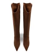 Bottes en cuir suède Pulsar caramel