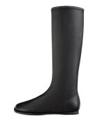 Bottes en cuir Aurora'S Shine noires
