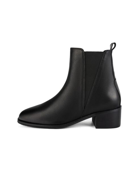 Bottines en cuir Galactic Mist noires