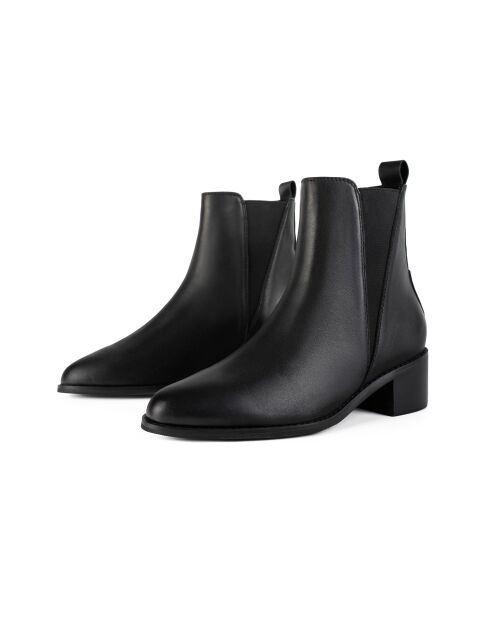 Bottines en cuir Galactic Mist noires