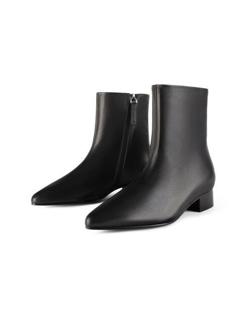 Bottines en cuir Raven Glide noires