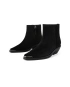 Bottines en cuir Event Horizon noires