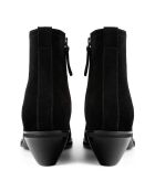 Bottines en cuir Event Horizon noires