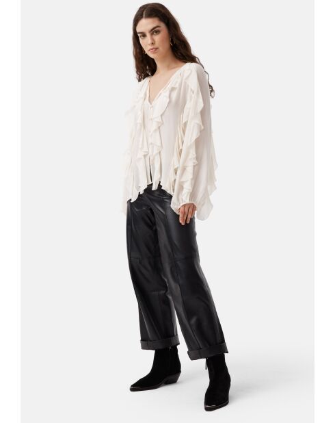 Bottines en cuir Event Horizon noires