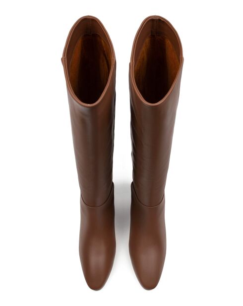 Stivali in pelle marrone Easy To Achieve