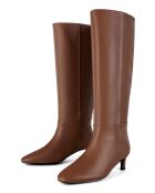 Stivali in pelle marrone Easy To Achieve
