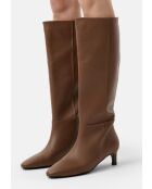 Stivali in pelle marrone Easy To Achieve