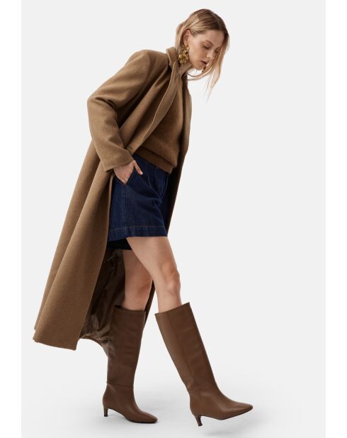 Stivali in pelle marrone Easy To Achieve