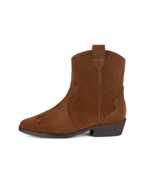 Walk Between Stars Stiefel aus karamellfarbenem Leder