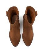 Walk Between Stars Stiefel aus karamellfarbenem Leder