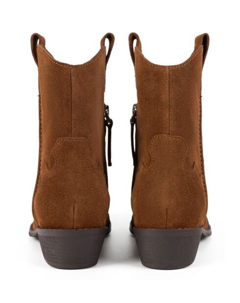Walk Between Stars Stiefel aus karamellfarbenem Leder