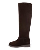 Mr Jones Maxi braune Lederstiefel