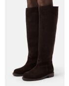 Mr Jones Maxi braune Lederstiefel