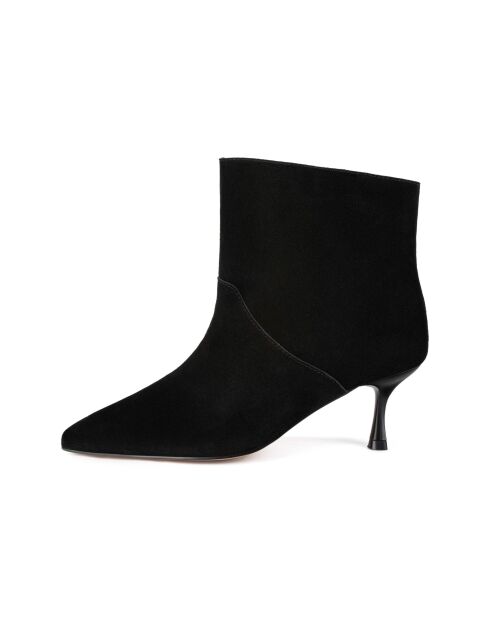 Superluminale schwarze Wildlederstiefel
