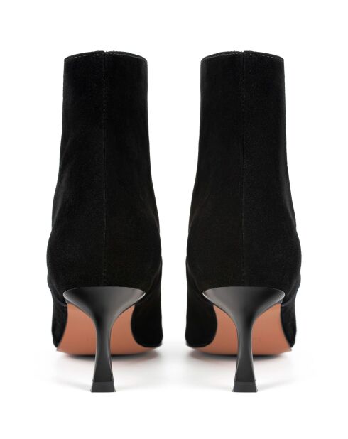 Superluminale schwarze Wildlederstiefel