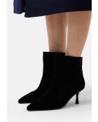 Superluminale schwarze Wildlederstiefel