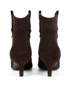 Bottines en cuir Texas Wind marron