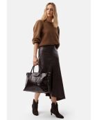 Bottines en cuir Texas Wind marron