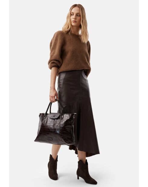 Bottines en cuir Texas Wind marron