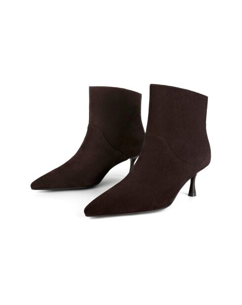 Superluminale braune Wildlederstiefel