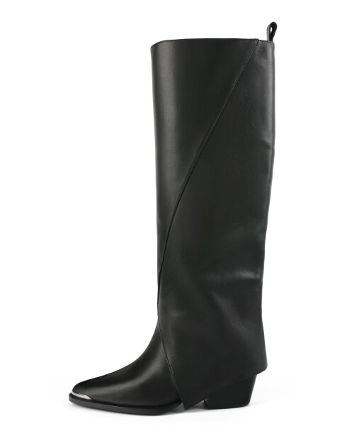 Bottes en cuir To Make It Right noires
